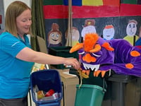 Devon schools to welcome 'Bonster the Hungry Monster'