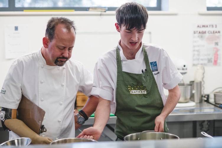 Ben Greenhalf during the cooking final at the South West Chef of the Year Awards 2025.