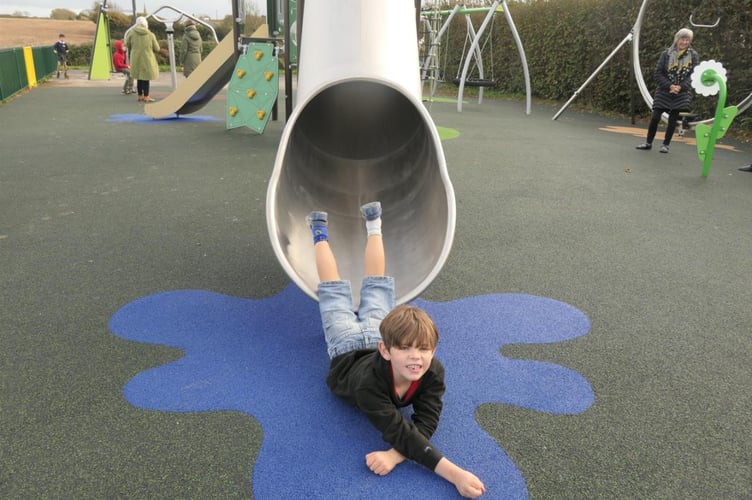 Enjoying St Ann’s Chapel play park