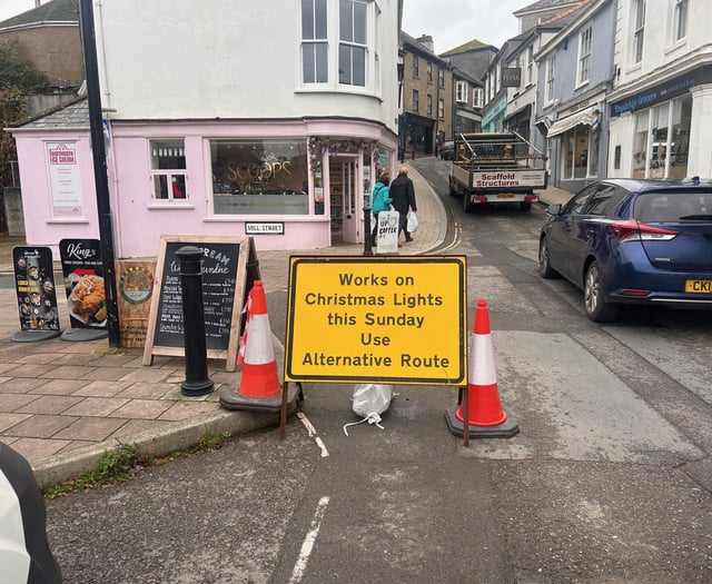 Kingsbridge Christmas light installation to cause road disruption