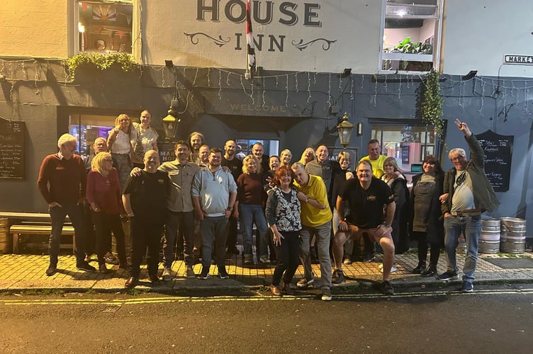 Nigel and his fundraising friends from the Market House Inn