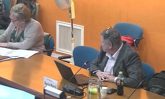 Barrie Morris from Grant Thornton speaking at Plymouth City Council's audit and governance committee. Picture by Alison Stephenson