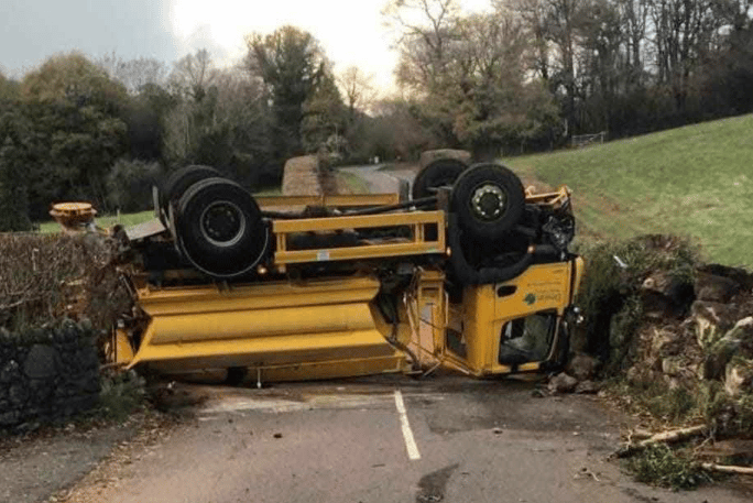 The crash happened on the A382 near Moretonhampstead