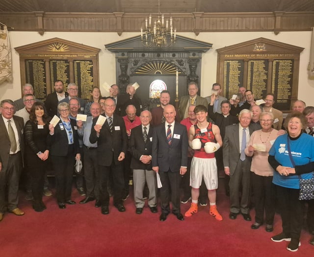 Devon Freemasons award over £30,000 to local charities