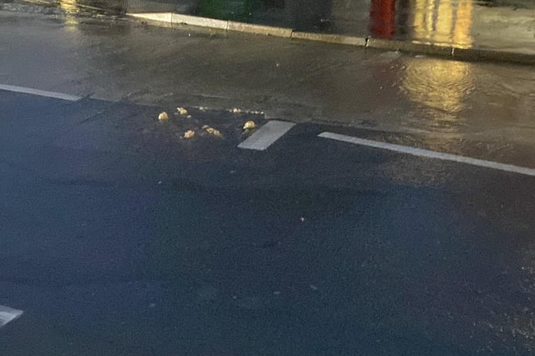 High Tide causing some issues with drainage