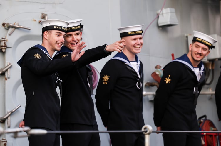 Members of the HMS Richmond ships Company