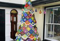 Dartmouth Knitmas Tree supports Rowcroft Hospice