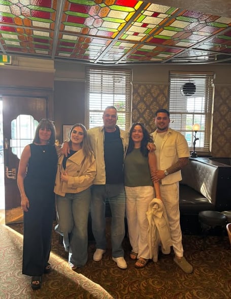 Gayle, Paul and their family