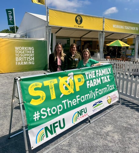 Rebecca Smith MP giving her support to farmers