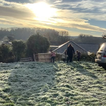 A frosty morning in Stoke Gabriel