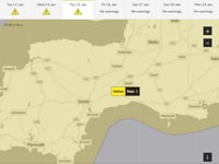 Met Office issues rain warning
