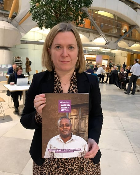 Rebecca Smith MP at the Open Doors event