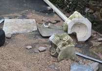 Devon village battles storm fury