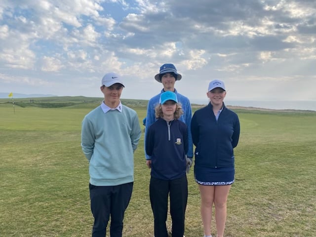 Thurlestone juniors braving the conditions