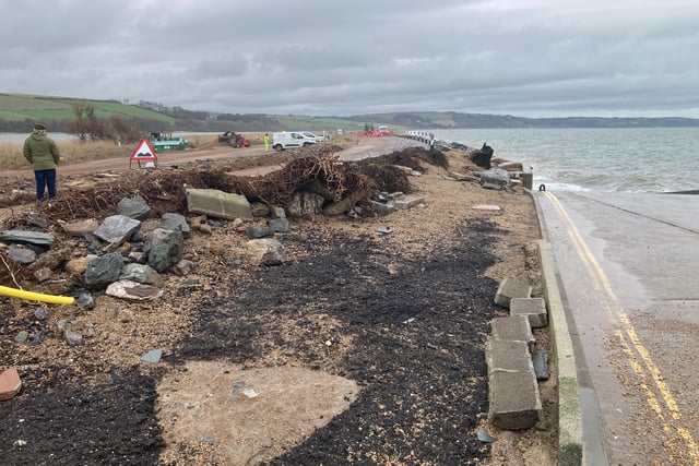 Flooding follows storms in South Devon