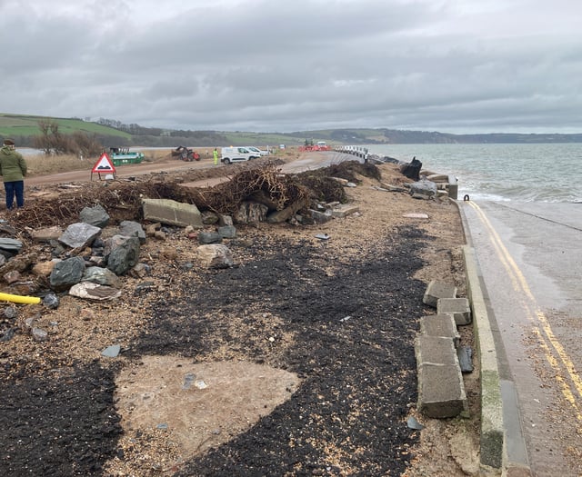 Flooding follows storms in South Devon