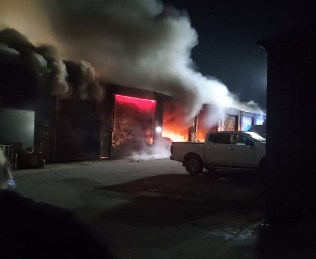 One person suffers burns at industrial units fire
