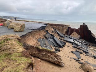 Heartbreak at Slapton as main road destroyed