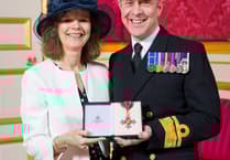 Rear Admiral Phil Game awarded CBE at St James Palace