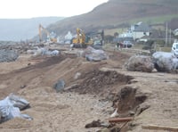 Hollowed out by the sea after storms batter Beesands
