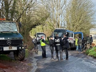 Caravan dwellers evicted from land near Totnes