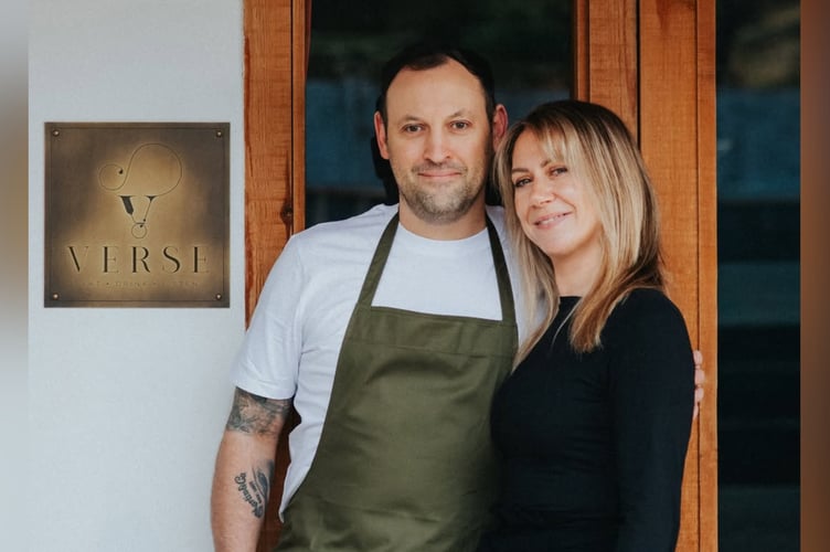 Paul and Hayley Hegley opened their new restaurant, Verse, in Kingsbridge.