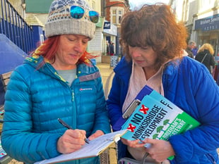 Support for Brixham homes protest petition