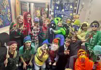 Pupils enjoy plate decorating contest and dressing-up fun