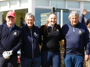 Quartet of Thurlestone GC captains get the ball rolling
