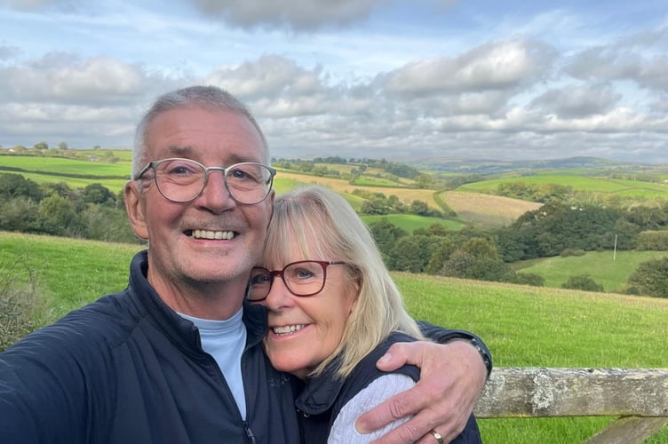 Steve, who was diagnosed with anaplastic thyroid cancer last year, with his wife Sue.