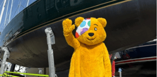 Pudsey docking in Dartmouth on first ever voyage
