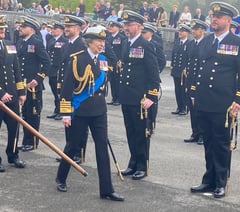 Princess Anne Honours New Navy Officers