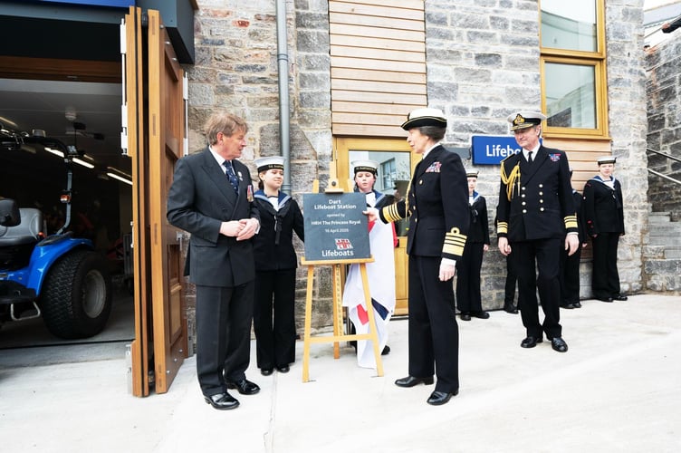 Dart RNLI Lifeboat station is opened by The Princess Royal Ph: Nigel Milliard