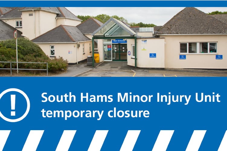 South Hams Minor Injury Unit temporary closure 