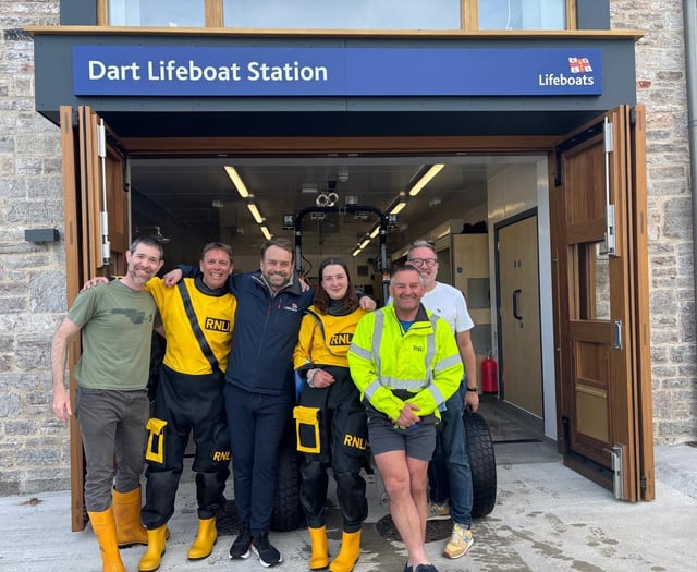 Dart RNLI rescues elderly man who fell in water