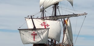 Nao Santa María docks at Brixham for festival