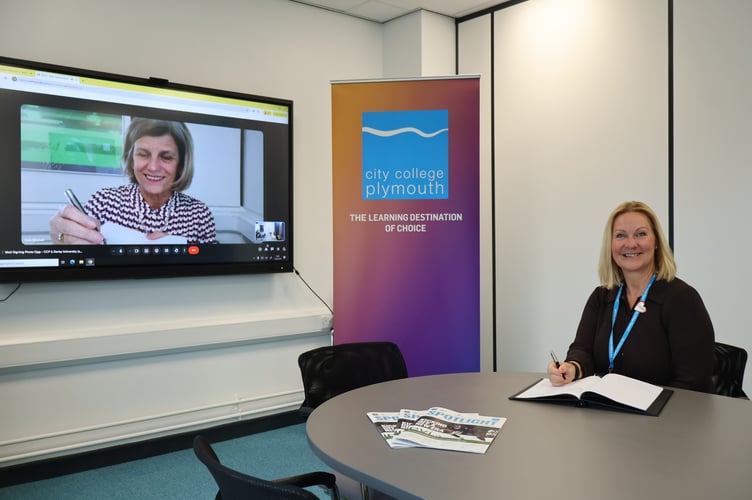 University of Derby and City College Plymouth sign MoU