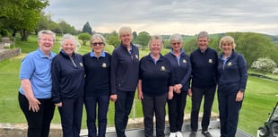 Thurlestone GC ladies and seniors in match action