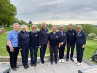 Thurlestone GC ladies and seniors in match action
