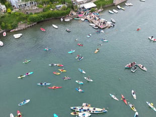 Hundreds made waves at Surfers Against Sewage Paddle-Out protests