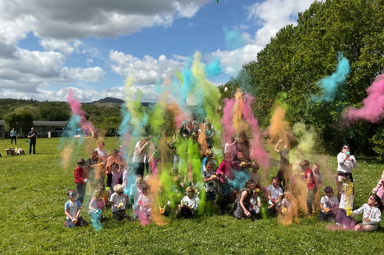 The Cornwood School Colour Run