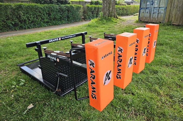 Totnes RFC's new scrummage machine