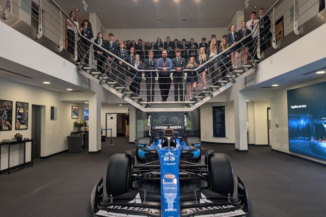 Ivybridge Community College students explore F1 at Williams Racing