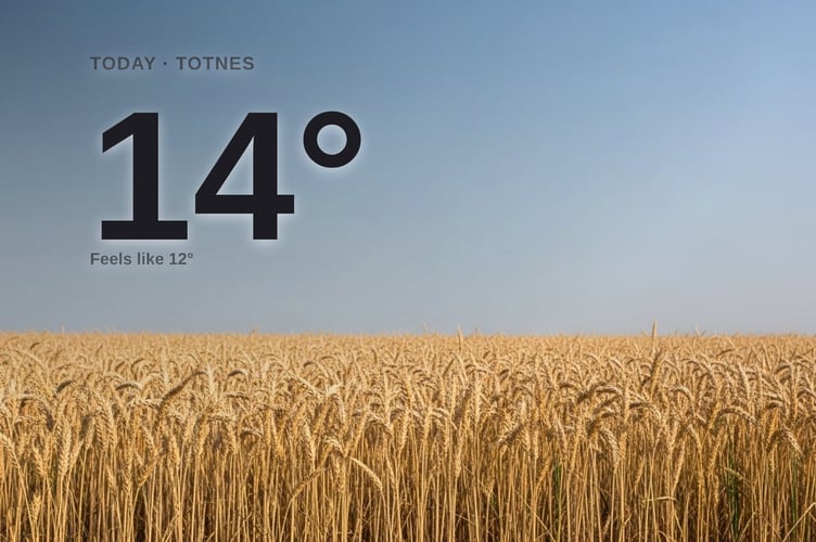 Totnes weather: sunny Saturday with little chance of rain and a high of 14°C