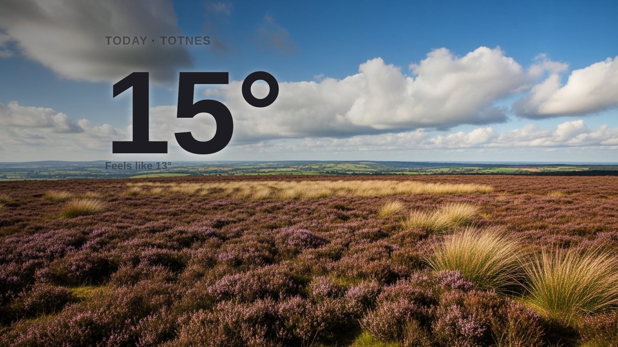Partly cloudy skies for Totnes today - here's your Wednesday forecast